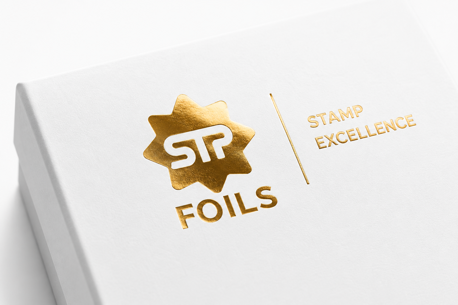 Luxury packaging box with premium foil detailing.